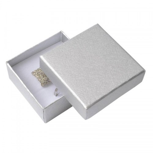 Stříbrná krabička na šperky čtvercová